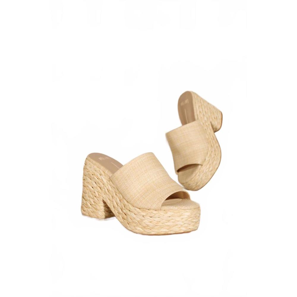 NEW MIIM ashlyn platform sandals in nude - Picture 4 of 6